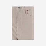 PANTALONI IN COTONE STRETCH 19303WUHRSWL VINTAGE WHITE RE/DONE 
