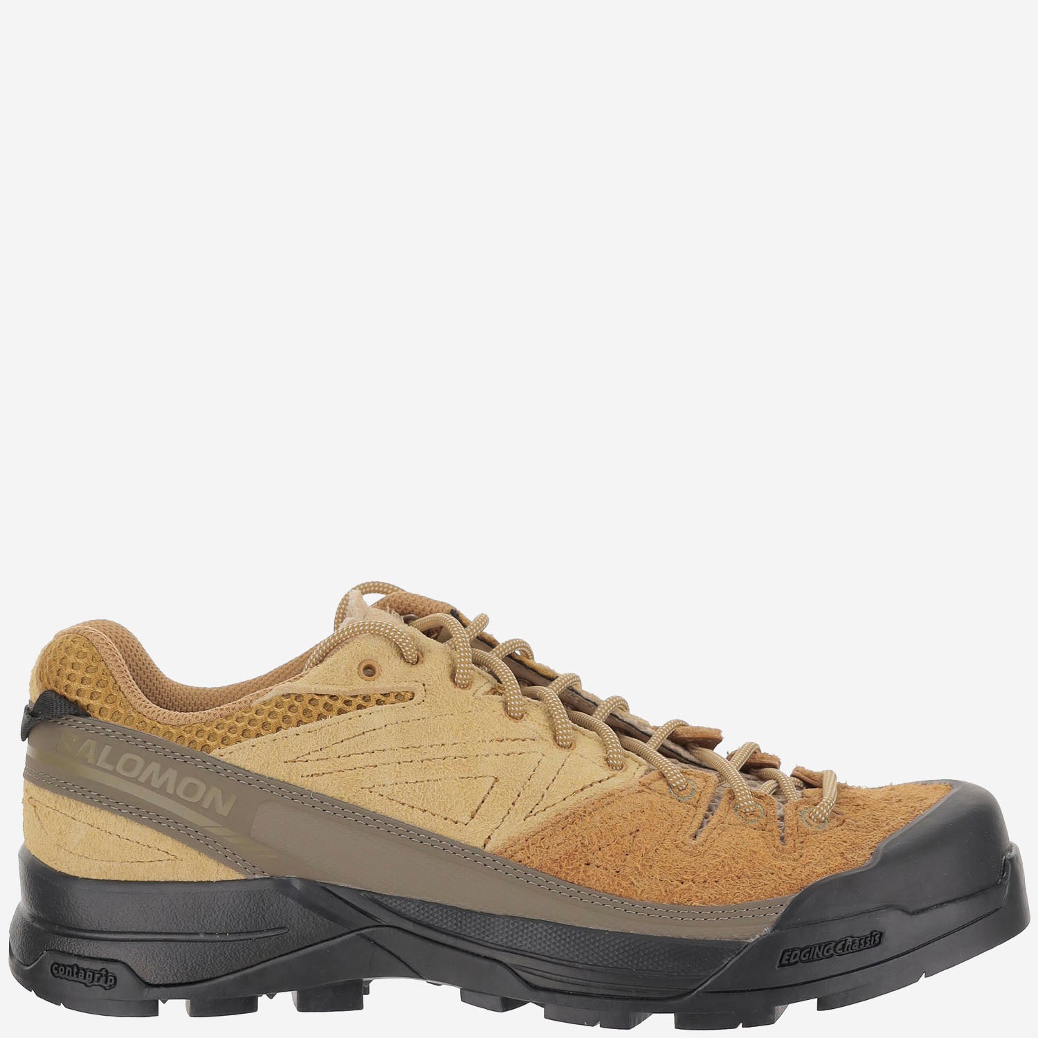 SNEAKERS X-ALP IN PELLE SCAMOSCIATA L47876300 BronzeBrownWoodThrushSafari SALOMON 