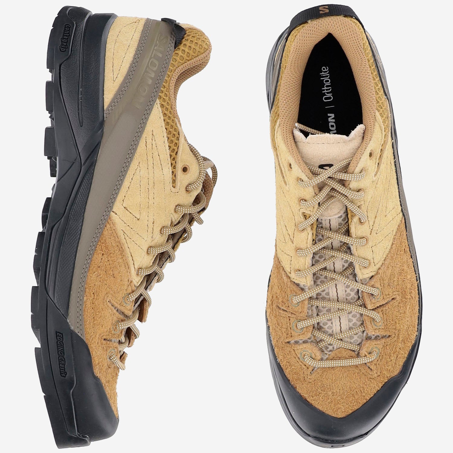 SNEAKERS X-ALP IN PELLE SCAMOSCIATA L47876300 BronzeBrownWoodThrushSafari SALOMON 