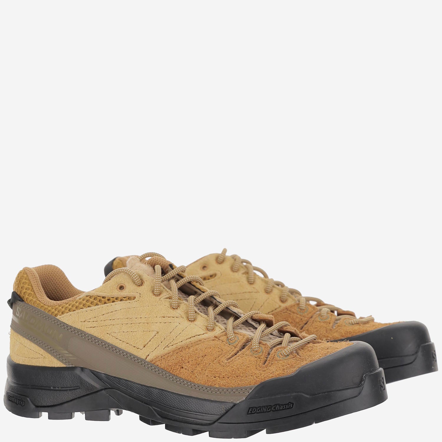 SNEAKERS X-ALP IN PELLE SCAMOSCIATA L47876300 BronzeBrownWoodThrushSafari SALOMON 