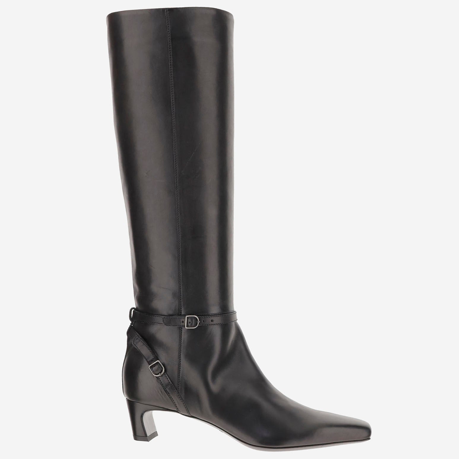 STIVALI IN PELLE CON DETTAGLI A FIBBIA 4838 NERO SARTORE 