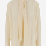CAMICIA IN SETA CON FIOCCO W25110 0101 SASUPHI 