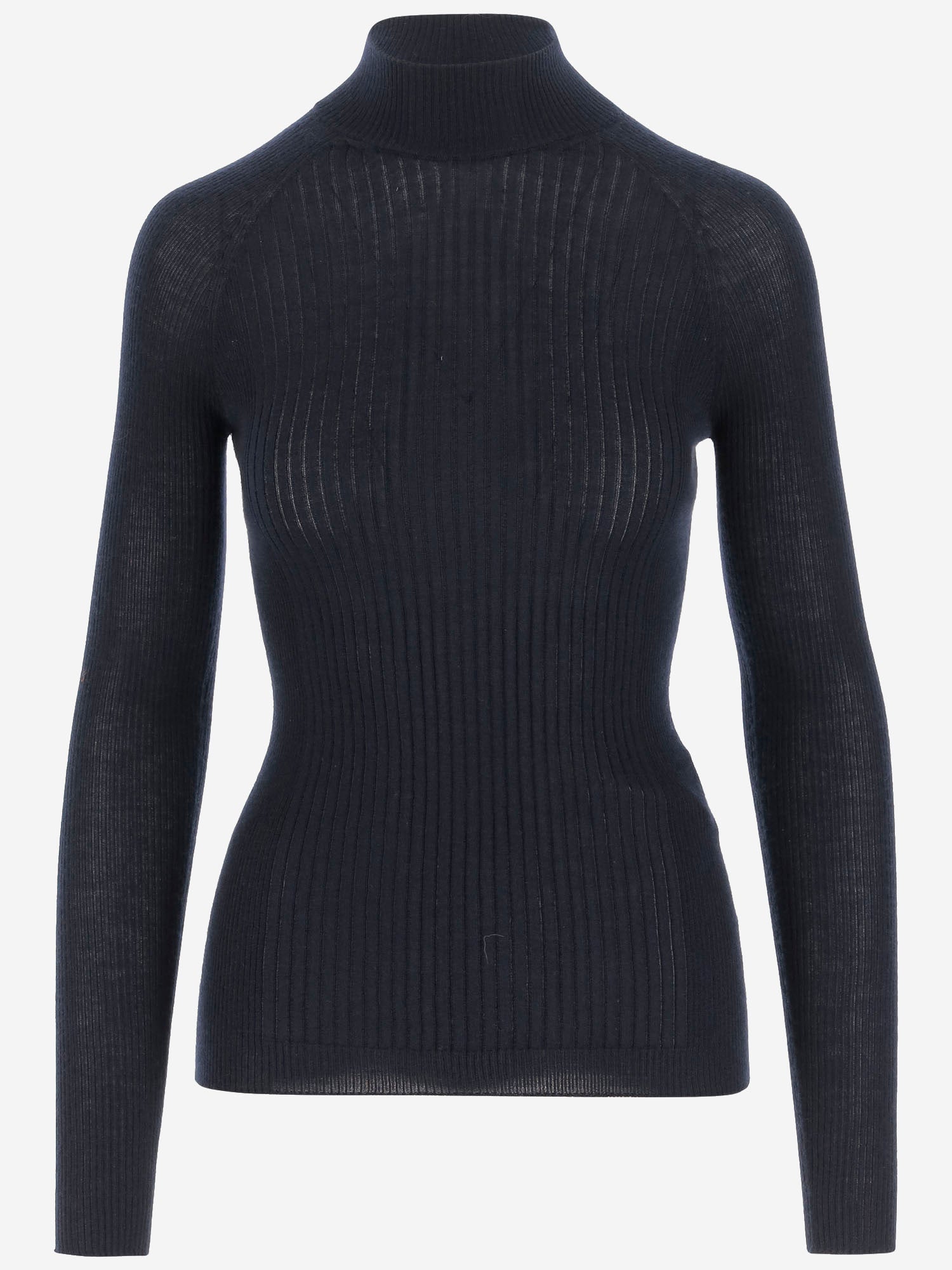 MAGLIA IN CASHMERE E SETA A COSTE W25613 0350 SASUPHI 