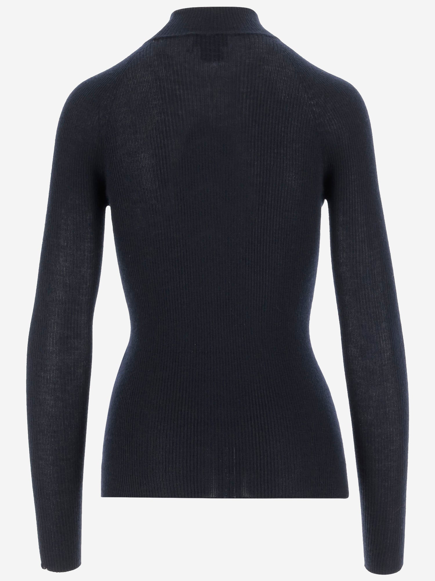 MAGLIA IN CASHMERE E SETA A COSTE W25613 0350 SASUPHI 