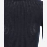 MAGLIA IN CASHMERE E SETA A COSTE W25613 0350 SASUPHI 