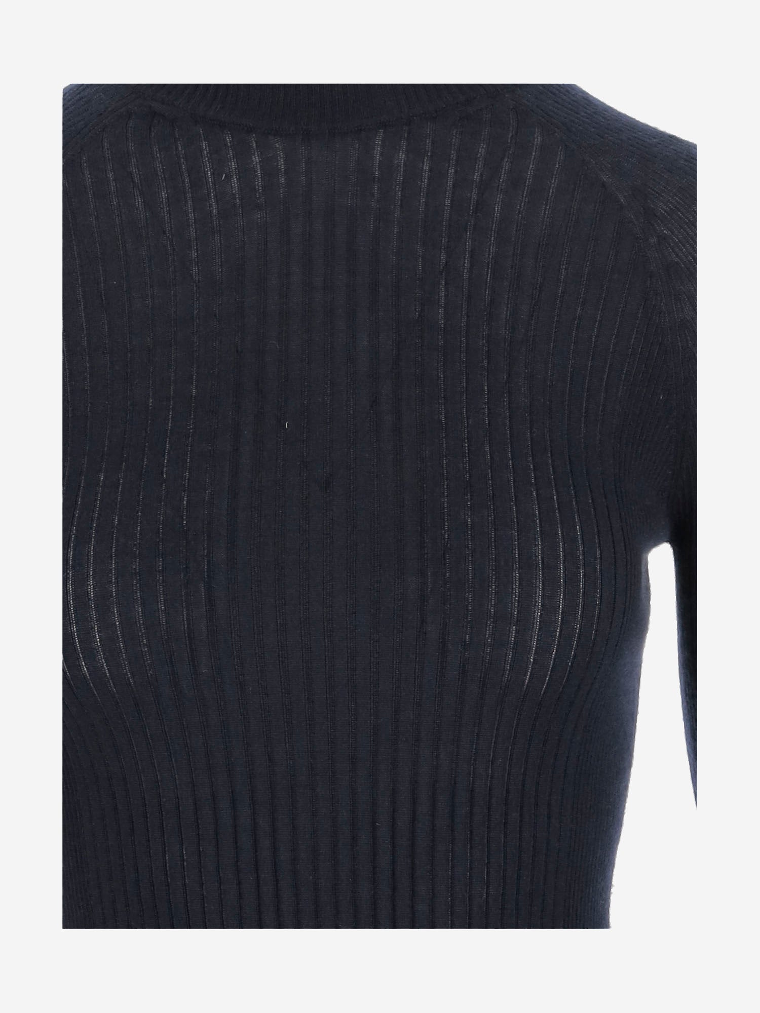 MAGLIA IN CASHMERE E SETA A COSTE W25613 0350 SASUPHI 