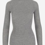 MAGLIA IN CASHMERE E SETA A COSTE W25613 0951 SASUPHI 