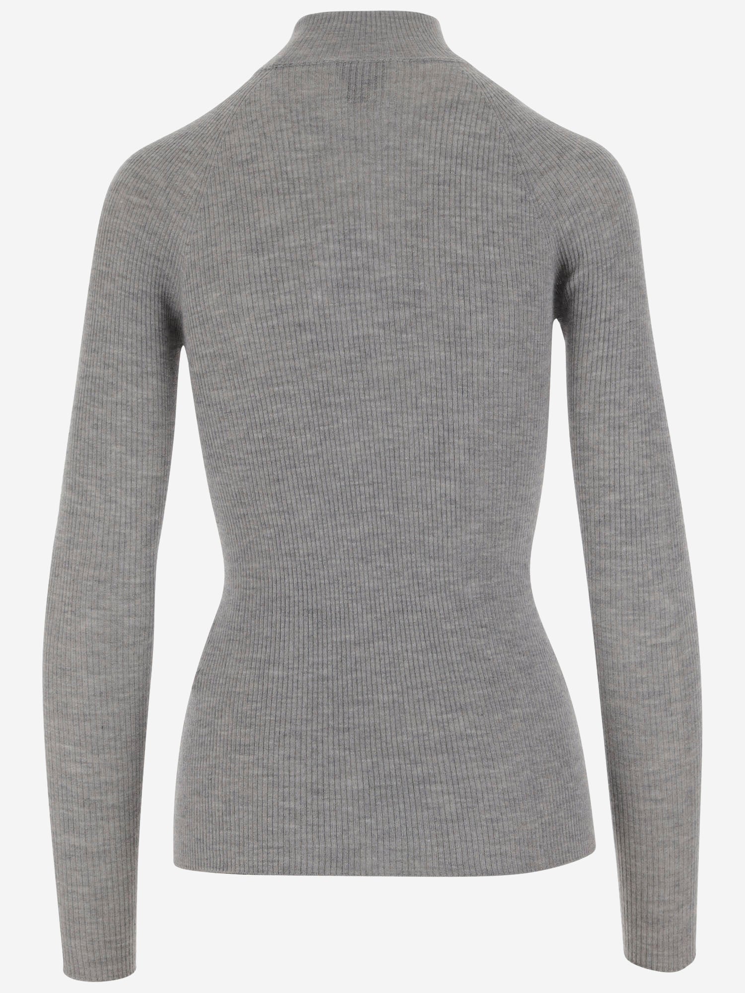 MAGLIA IN CASHMERE E SETA A COSTE W25613 0951 SASUPHI 