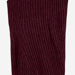 Maglione smanicato in misto lana a coste W25663 0550 SASUPHI 