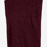 Maglione smanicato in misto lana a coste W25663 0550 SASUPHI 