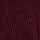 Maglione smanicato in misto lana a coste W25663 0550 SASUPHI 