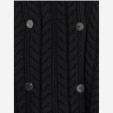 GIACCA DOPPIOPETTO IN LANA E CASHMERE A TRECCE W25751 0900 SASUPHI 