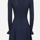 ABITO CORTO IN MISTO VISCOSA STRETCH PF25094SBL BLUE SELF PORTRAIT 