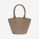 BORSA IN PELLE SCAMOSCIATA CON CIONDOLI PF25314BGR GREY SELF PORTRAIT 