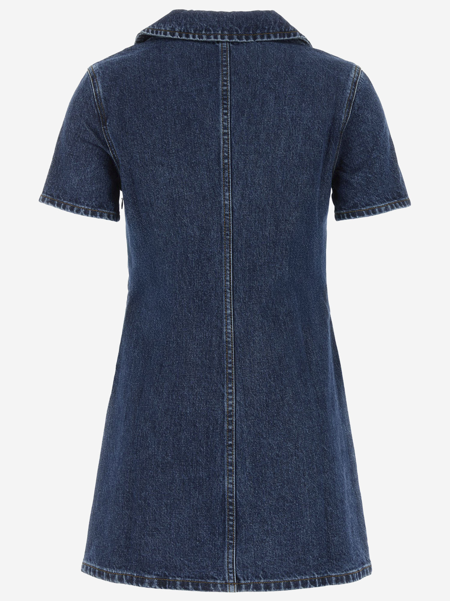 MINI ABITO IN DENIM DI COTONE CON FIOCCHI PF25812SBL BLUE SELF PORTRAIT 