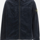 CAMICIA IN VELLUTO DI MISTO COTONE STRETCH 1200003 S0199V0020 STONE ISLAND KIDS 