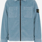 CAMICIA IN VELLUTO DI MISTO COTONE STRETCH 1200003 S0199V004A STONE ISLAND KIDS 
