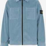 CAMICIA IN VELLUTO DI MISTO COTONE STRETCH 1200003 S0199V004A STONE ISLAND KIDS 