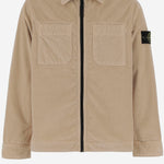 CAMICIA IN VELLUTO DI MISTO COTONE STRETCH 1200003 S0199V0095 STONE ISLAND KIDS 