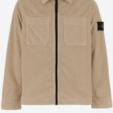 CAMICIA IN VELLUTO DI MISTO COTONE STRETCH 1200003 S0199V0095 STONE ISLAND KIDS 
