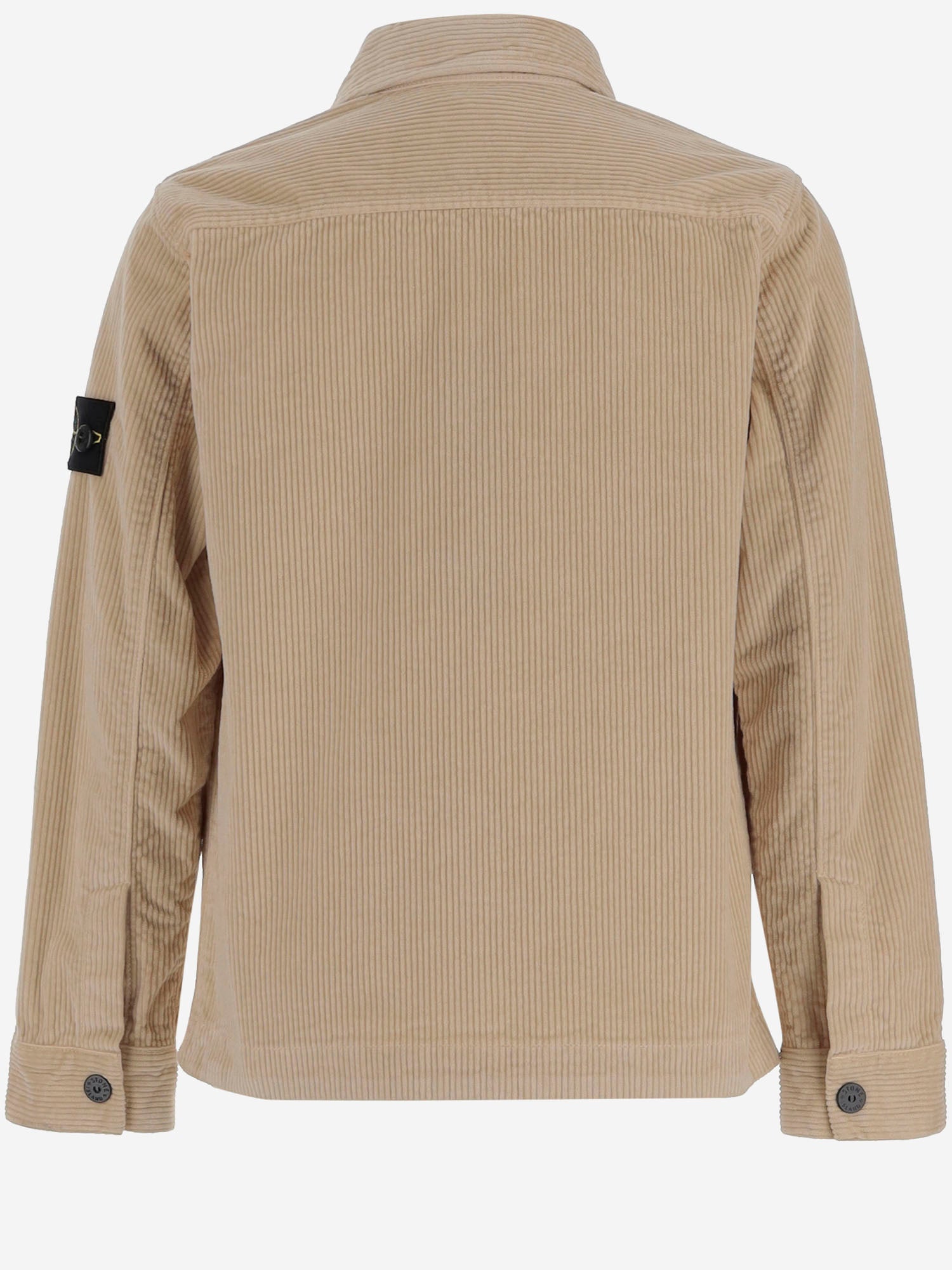 CAMICIA IN VELLUTO DI MISTO COTONE STRETCH 1200003 S0199V0095 STONE ISLAND KIDS 