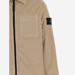 CAMICIA IN VELLUTO DI MISTO COTONE STRETCH 1200003 S0199V0095 STONE ISLAND KIDS 
