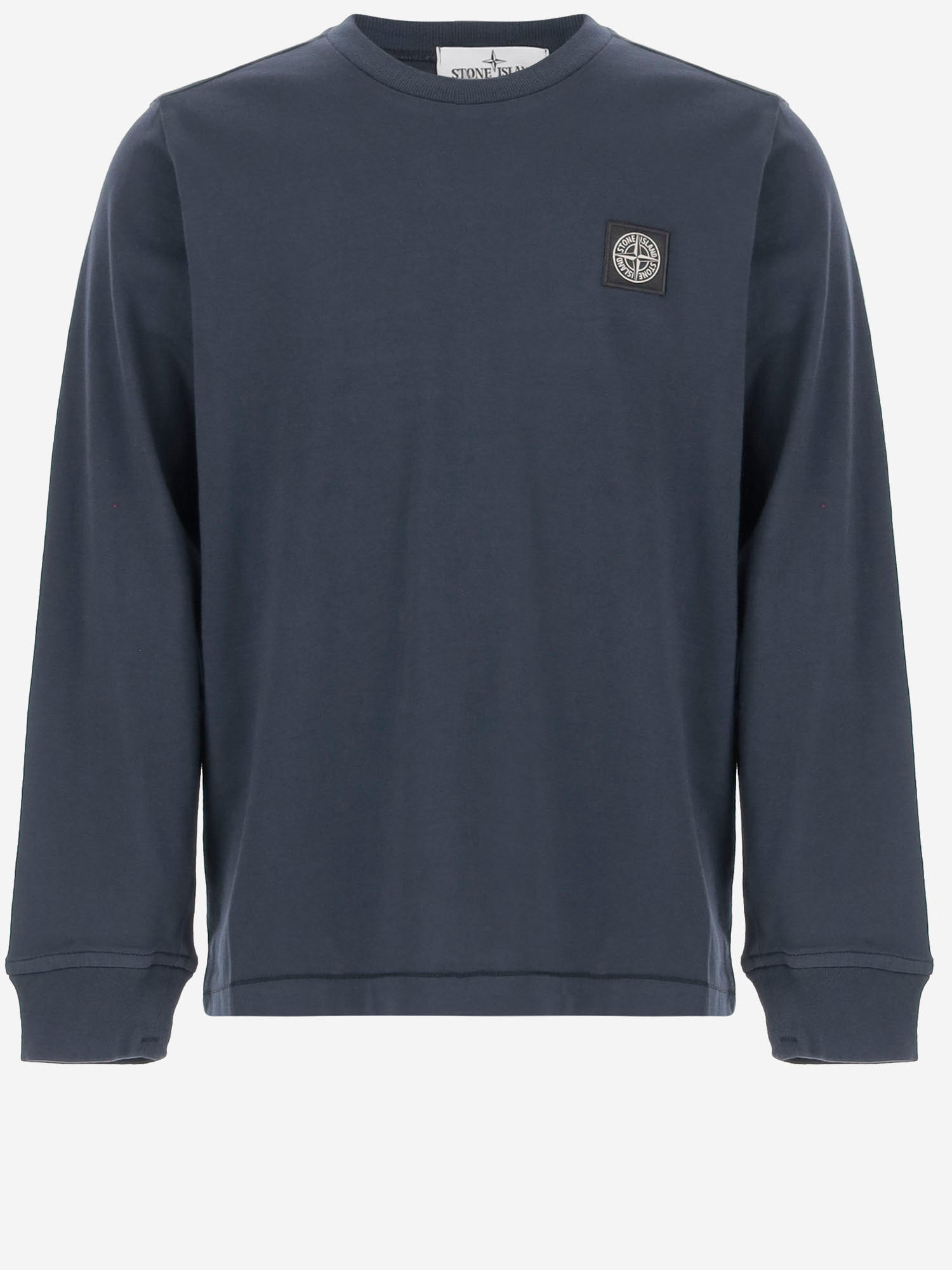 T-SHIRT MANICHE LUNGHE IN COTONE CON LOGO 2100003 S0047V0020 STONE ISLAND KIDS 