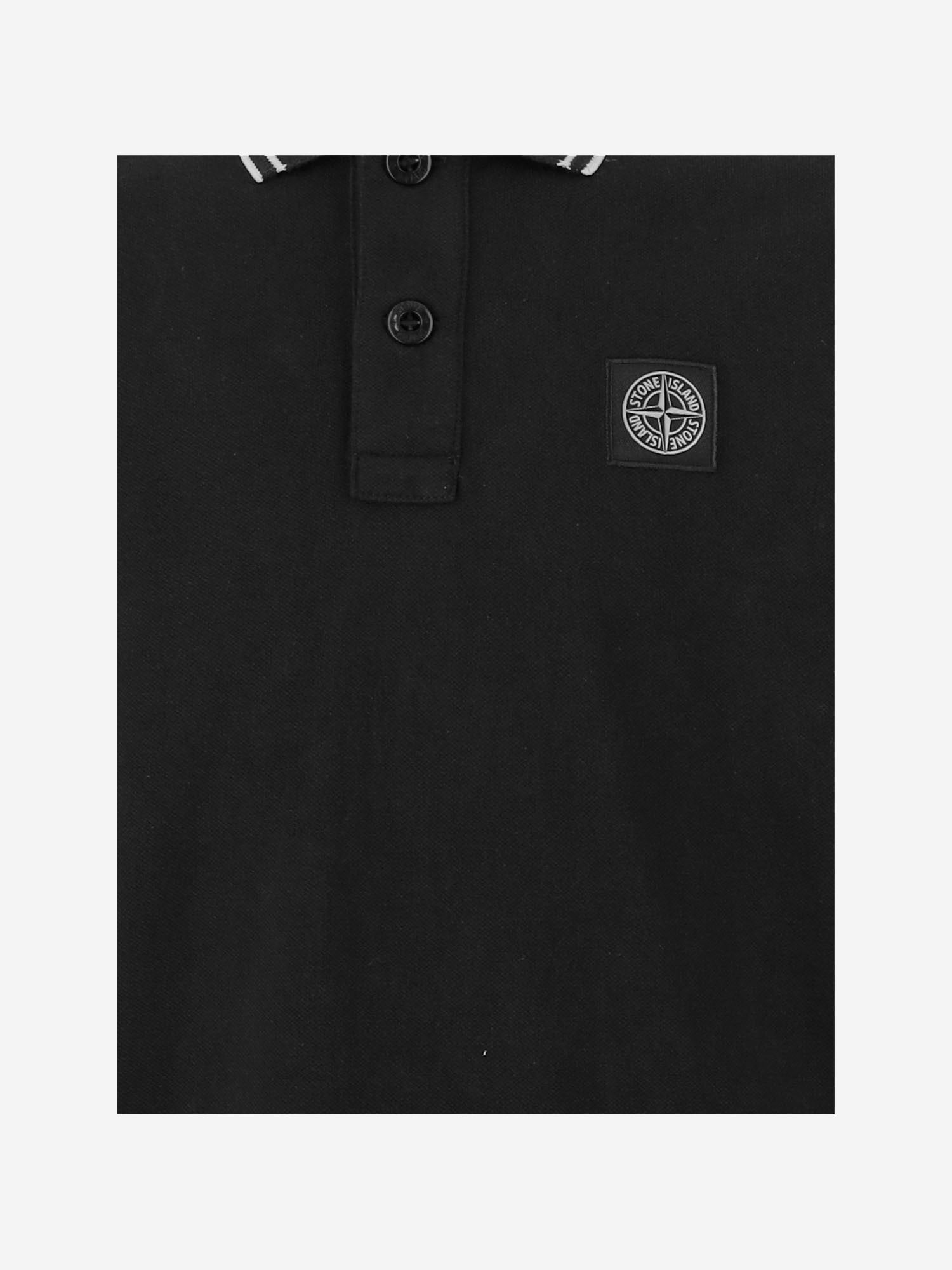 POLO IN COTONE CON LOGO 2200002 S0018V0029 STONE ISLAND KIDS 