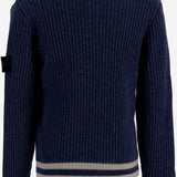 MAGLIONE A COSTE IN MISTO LANA CON PATCH LOGO 5100005 S00M4V0020 STONE ISLAND KIDS 