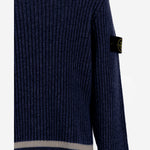 MAGLIONE A COSTE IN MISTO LANA CON PATCH LOGO 5100005 S00M4V0020 STONE ISLAND KIDS 