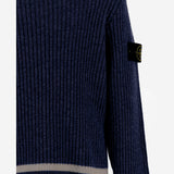 MAGLIONE A COSTE IN MISTO LANA CON PATCH LOGO 5100005 S00M4V0020 STONE ISLAND KIDS 