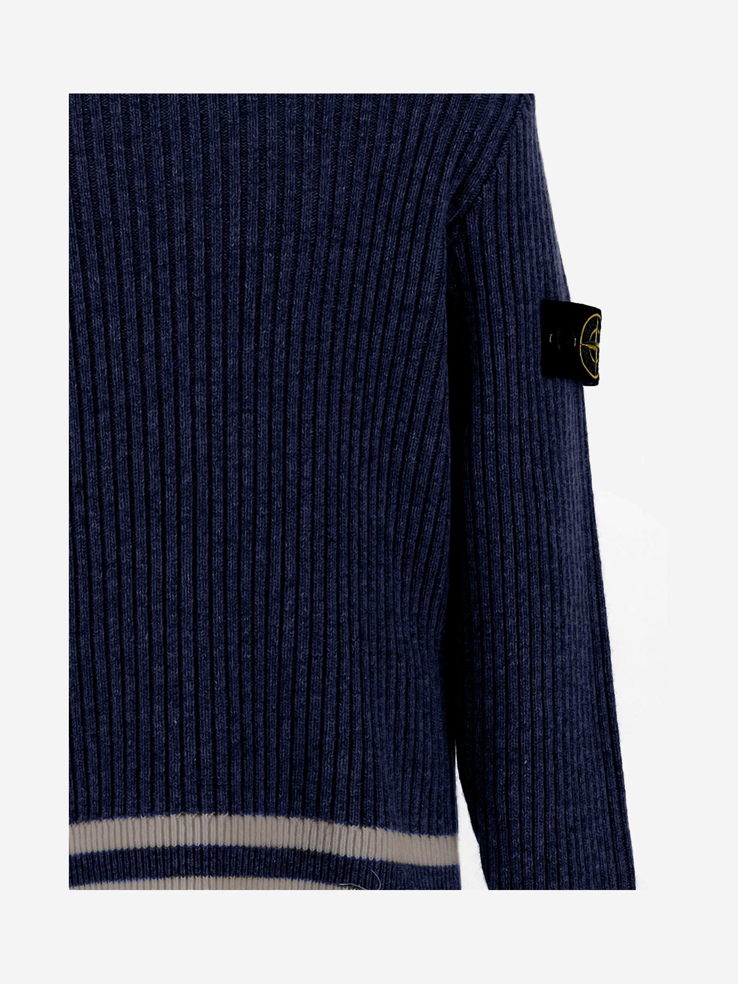 MAGLIONE A COSTE IN MISTO LANA CON PATCH LOGO 5100005 S00M4V0020 STONE ISLAND KIDS 