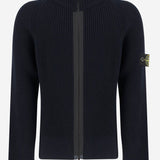 MAGLIONE CON ZIP IN LANA VERGINE 5100012 S0C02V0020 STONE ISLAND KIDS 