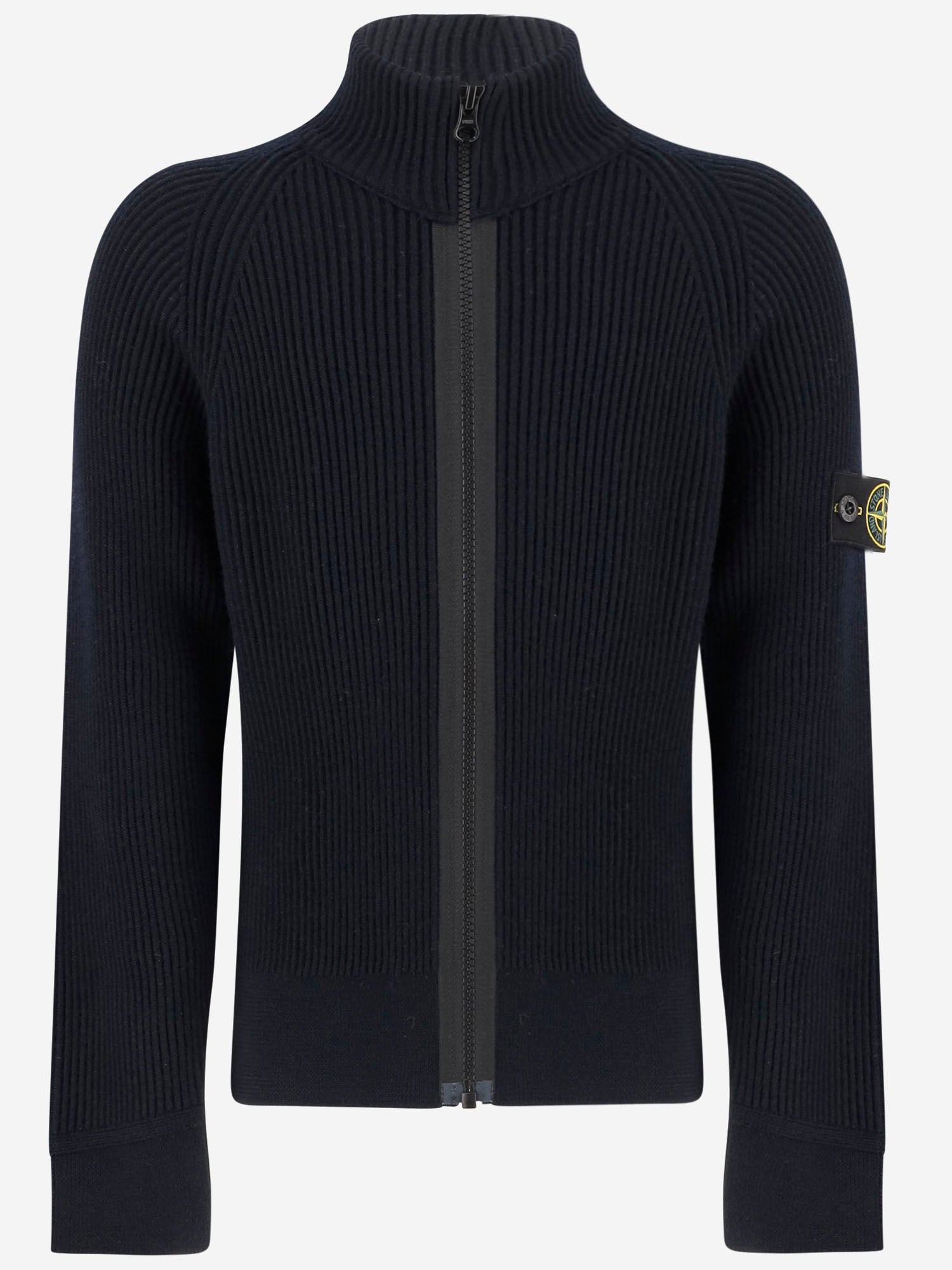 MAGLIONE CON ZIP IN LANA VERGINE 5100012 S0C02V0020 STONE ISLAND KIDS 