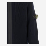 MAGLIONE CON ZIP IN LANA VERGINE 5100012 S0C02V0020 STONE ISLAND KIDS 