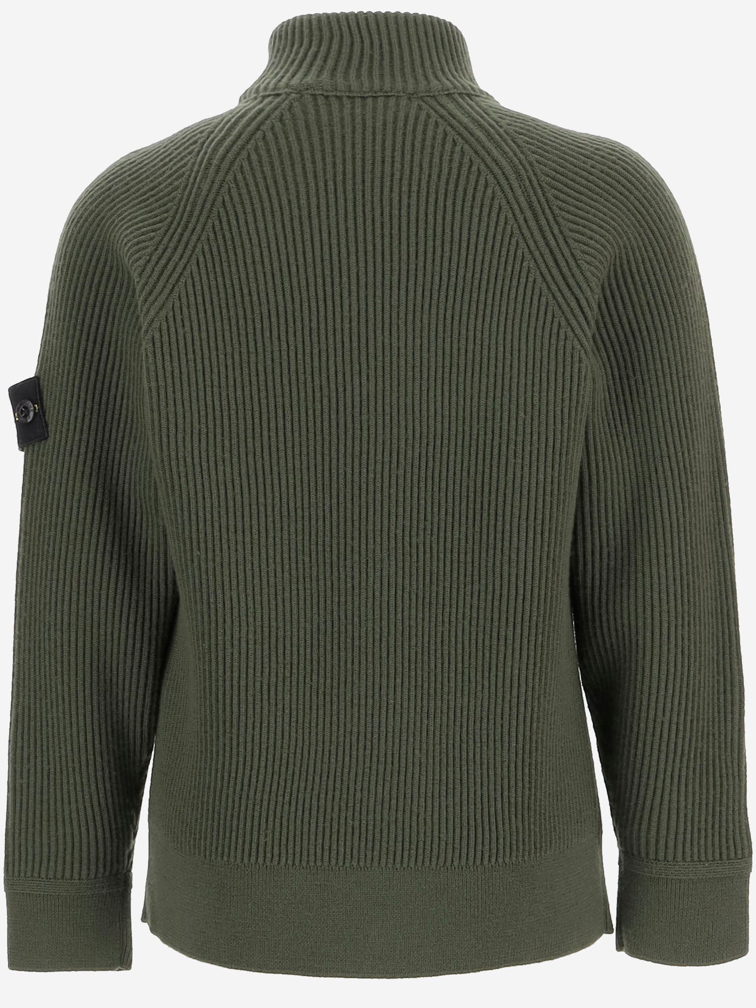 MAGLIONE CON ZIP IN LANA VERGINE 5100012 S0C02V0054 STONE ISLAND KIDS 