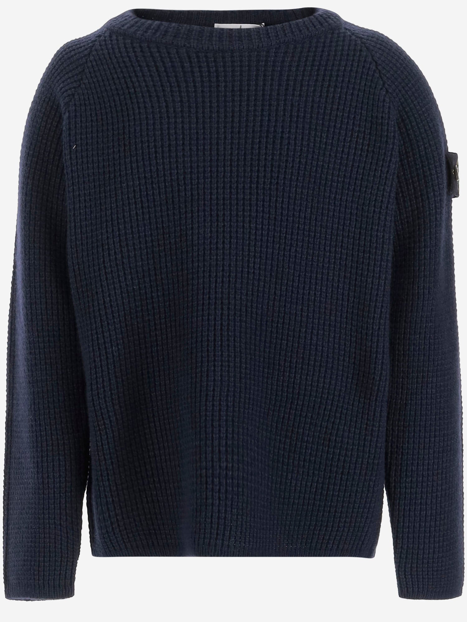 MAGLIONE IN MISTO LANA CON LOGO 5100015 S00M9V0020 STONE ISLAND KIDS 