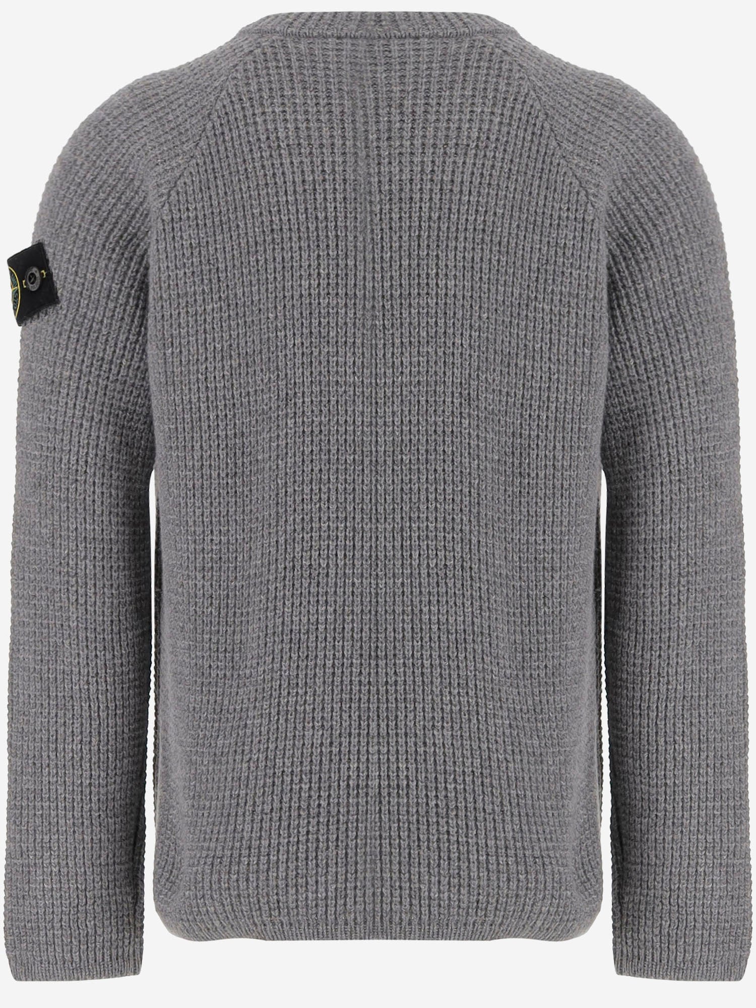 MAGLIONE IN MISTO LANA CON LOGO 5100015 S00M9V0M67 STONE ISLAND KIDS 