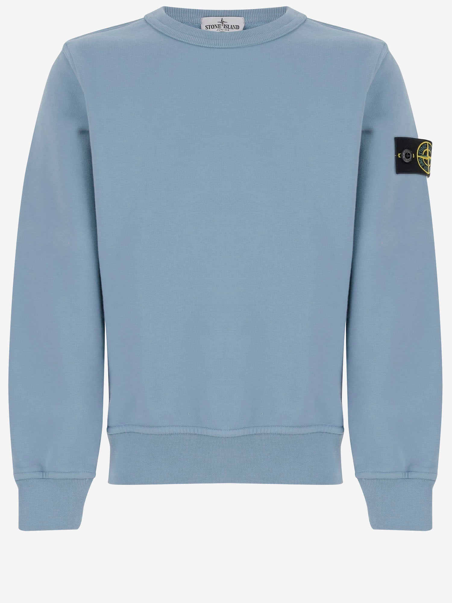FELPA IN COTONE STRETCH CON LOGO 6100001 S0A20V004A STONE ISLAND KIDS 