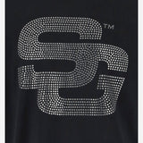 T-SHIRT IN COTONE CON LOGO IN STRASS SG2510108 JETBLACK SUMMER GAMES 