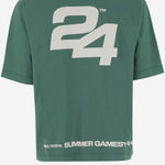T-SHIRT IN COTONE CON LOGO SG2510103 HUNTERGREEN SUMMER GAMES 