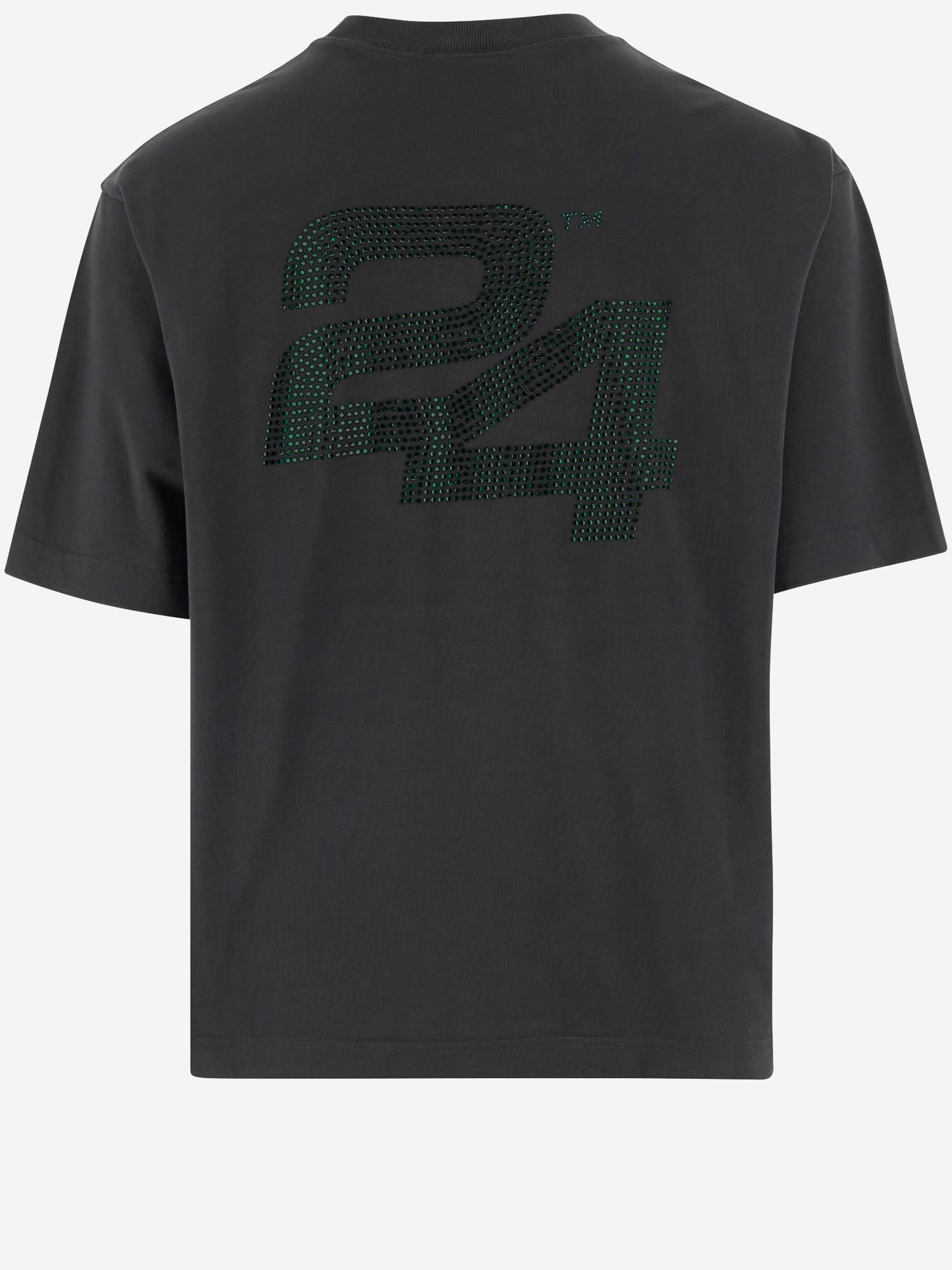 T-SHIRT IN COTONE CON LOGO IN STRASS SG2510104 JETBLACK SUMMER GAMES 