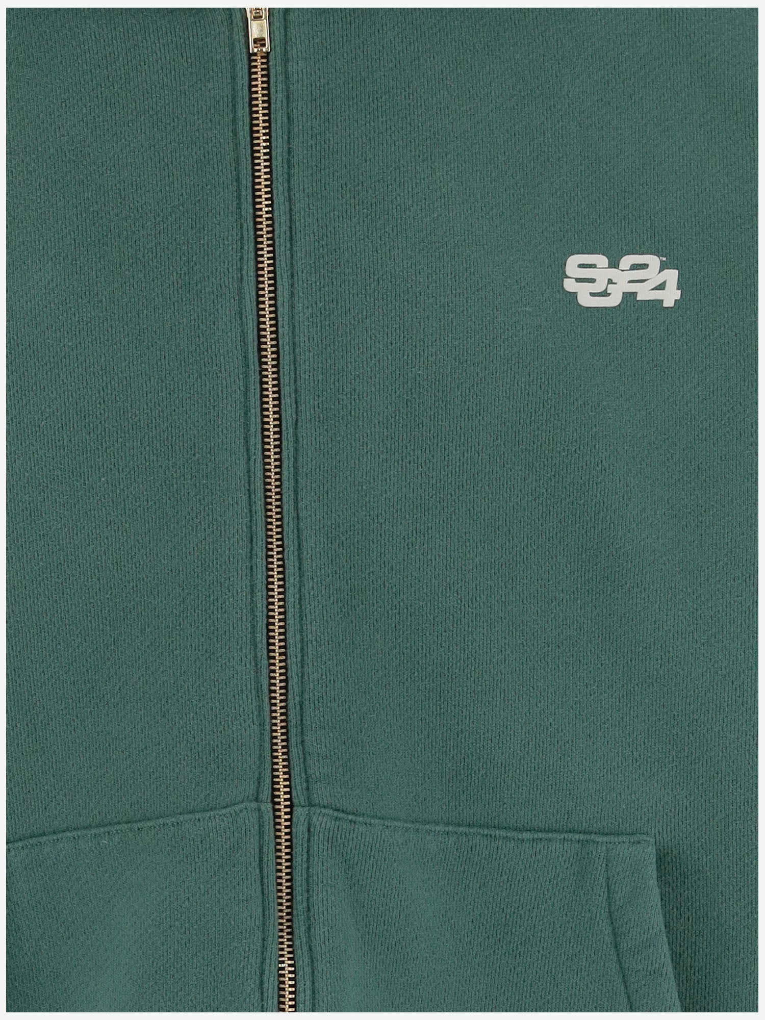 FELPA IN COTONE CON LOGO SG2520102 HUNTERGREENJETBLACK SUMMER GAMES 