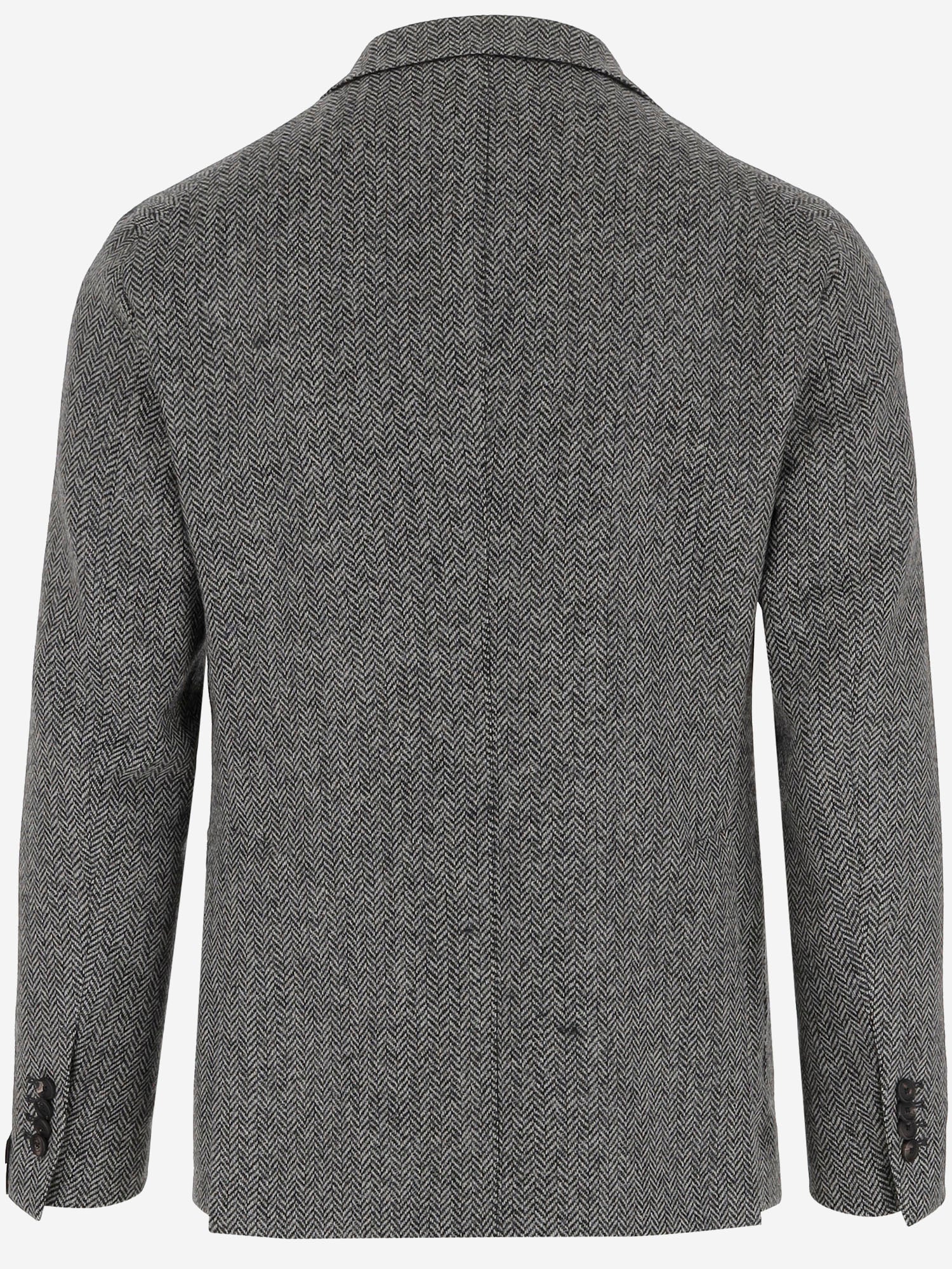 GIACCA MONOPETTO IN TWEED DI LANA 1SMC22K 630007N1295 TAGLIATORE 