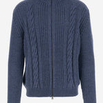 MAGLIONE GODFREY IN MISTO LANA GODFREY PWI2502INDACO TAGLIATORE 