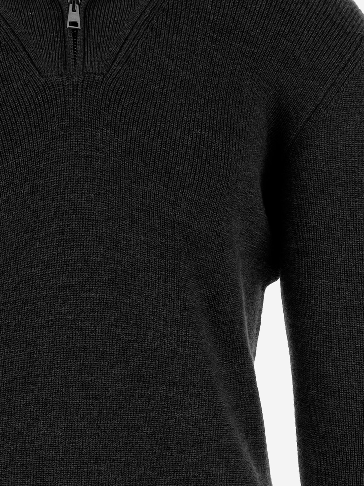 MAGLIONE LINTON IN LANA LINTON PWI2501NERO TAGLIATORE 