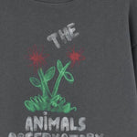 FELPA IN COTONE CON STAMPA LOGO F25031 066DX THE ANIMALS OBSERVATORY KIDS 