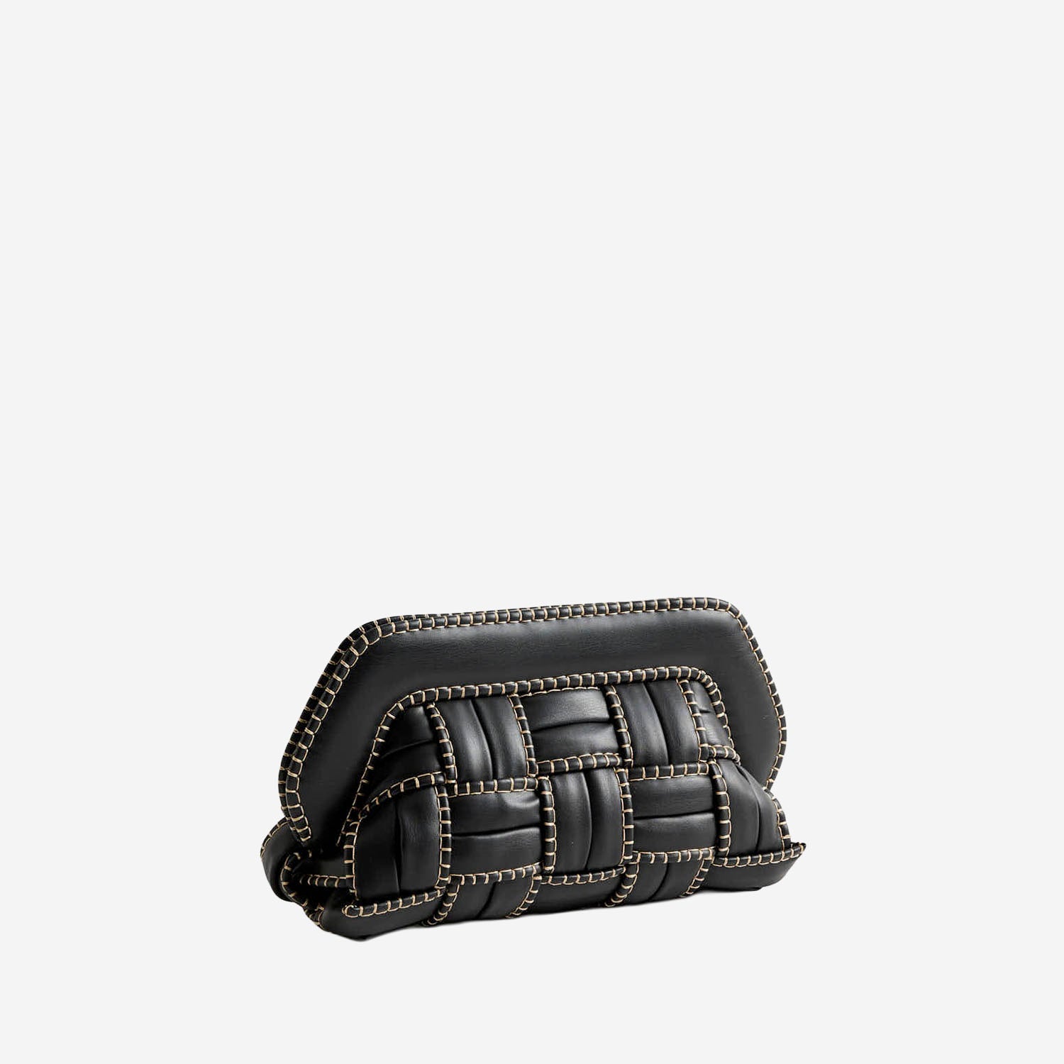 BORSA BIOS TRIM IN VEGAN FABRIC TMFW25BINEM1 BLACK THEMOIRè 