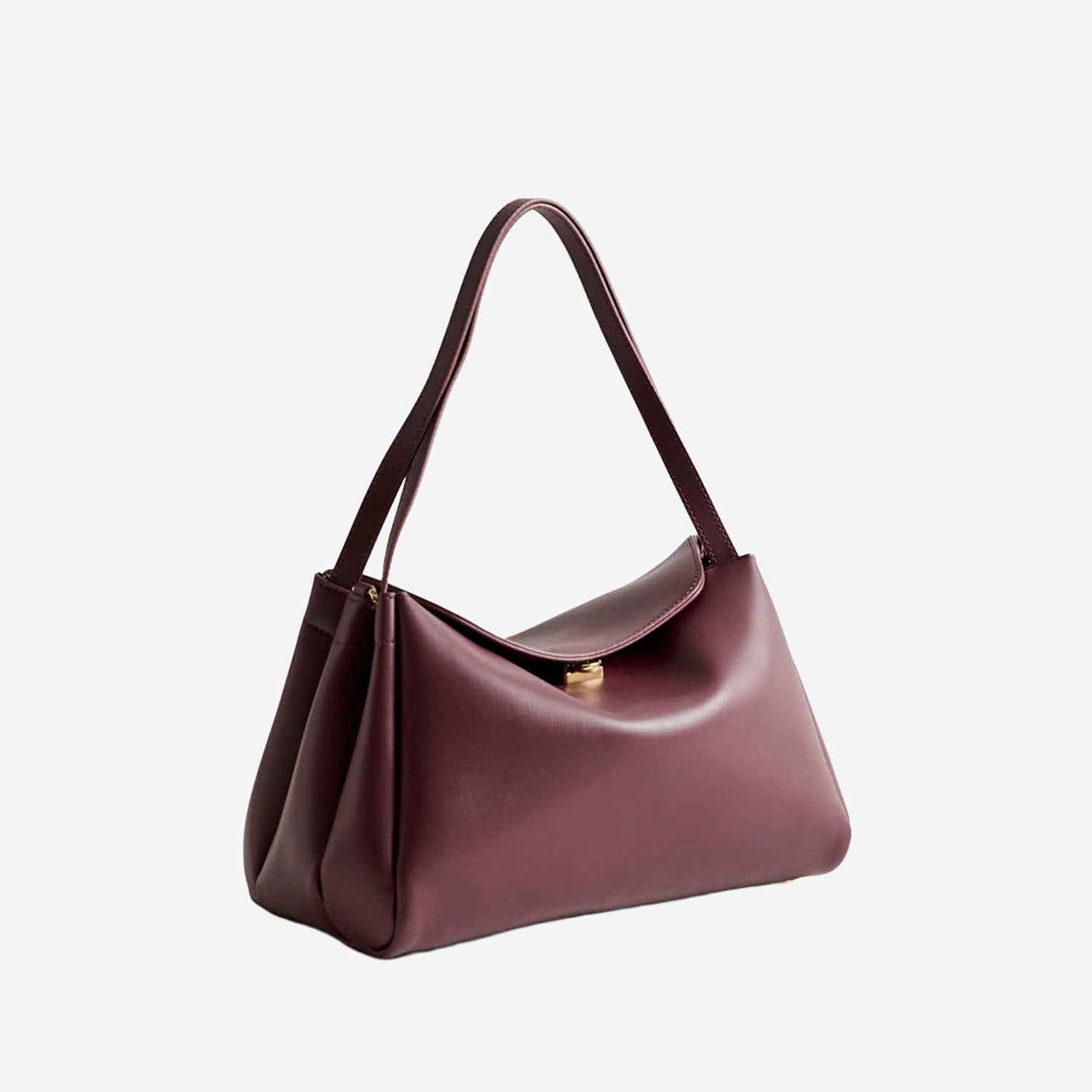 BORSA A SPALLA EUDORA IN VEGAN FABRIC TMFW25EUDN120 PRUNE THEMOIRè 