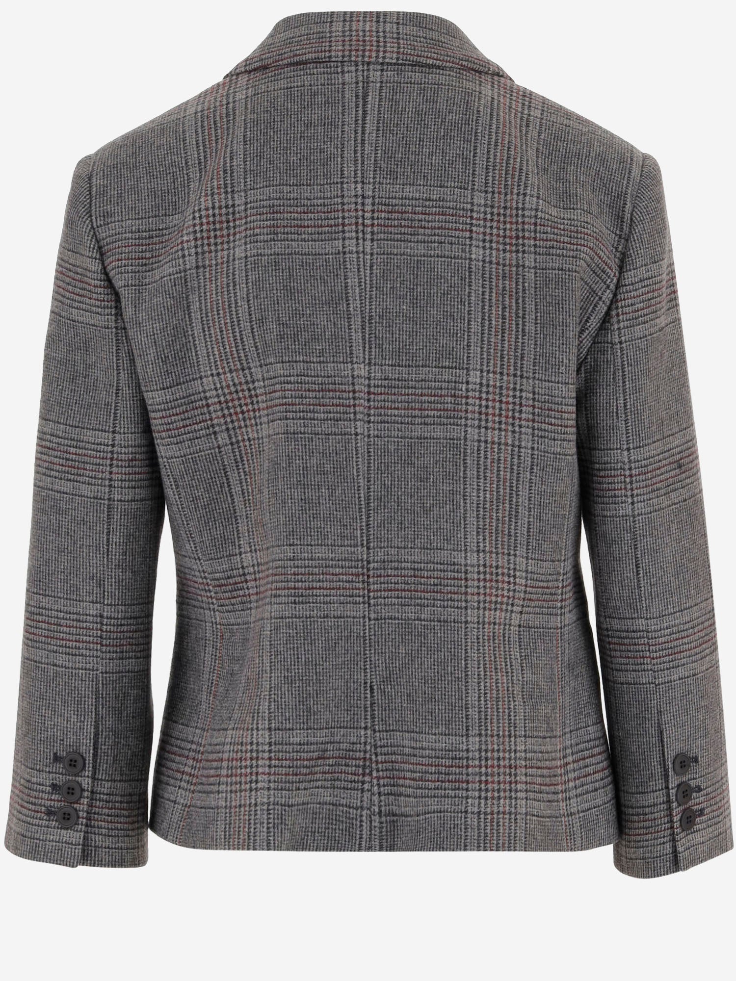 GIACCA TAYLOR IN MISTO LANA CON MOTIVO A QUADRI 21789 950 THE.GARMENT 